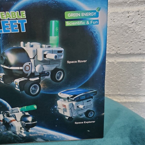 STEM 6 in 1 Solar Rechargeable Space Fleet Robots Learning Kit DIY Science NEW - Picture 3 of 8